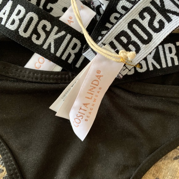 Cosita Linda Saboskirt size Small black and white bikini New with tags - Picture 7 of 8